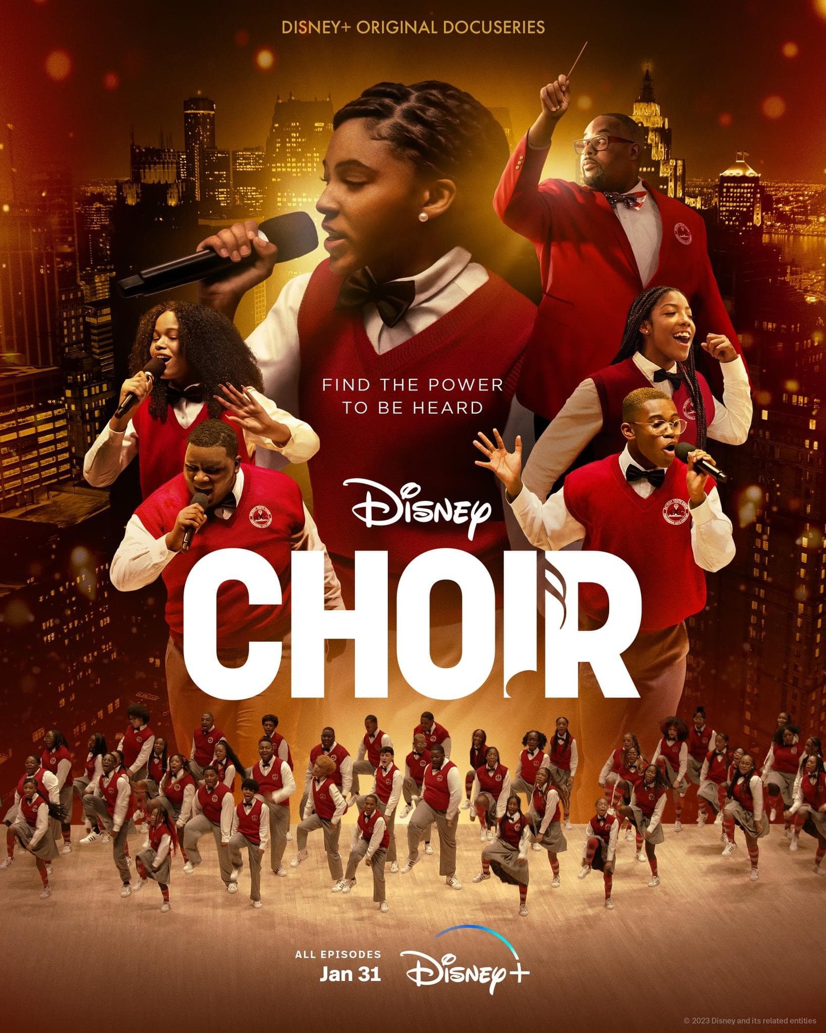 Key art for Choir, the Disney+ docuseries about the Detroit Youth Choir.