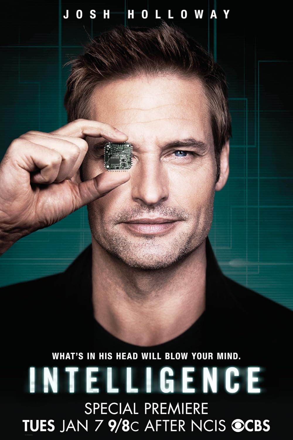 Key art for the CBS action drama Intelligence.